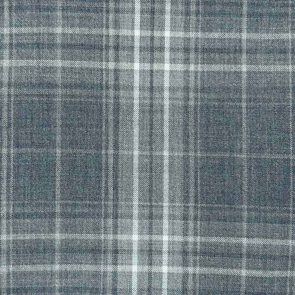 Joseph Abboud Loro Piana Super 110s Blazer Mens 40R Blue Gray Plaid Wool USA